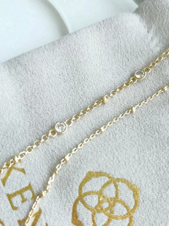 Kendra Scott Elisa Necklace 🎀 Gold Drusy - Picture 5 of 5